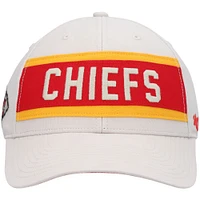 Men's '47 Cream Kansas City Chiefs Crossroad MVP Adjustable Hat