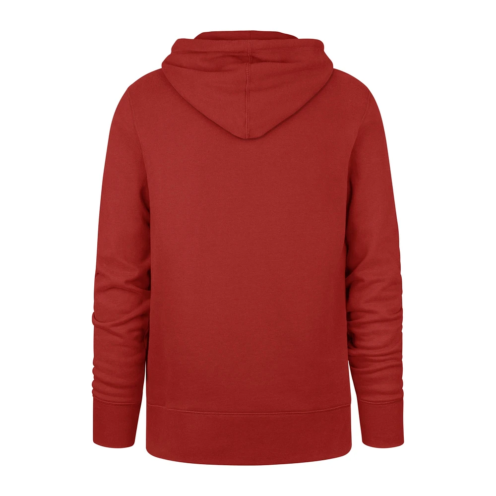 Men's '47 Red Kansas City Chiefs Packed House Headline Pullover Hoodie