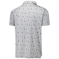 Polo Releless Antigua Heather Grey pour homme des Kansas City Chiefs