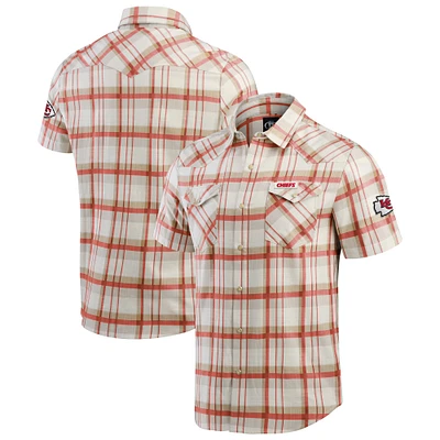 Chemise à carreaux rouge boutons-pression pour homme de la collection Darius Rucker Fanatics des Kansas City Chiefs