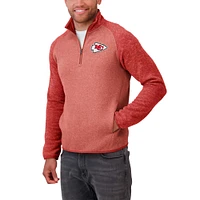 Men's Darius Rucker Collection by Fanatics Red Kansas City Chiefs Tonal Quarter-Zip Jacket