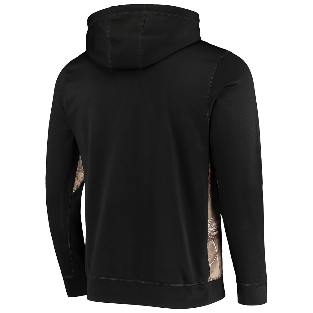 Men's Dunbrooke Black/Realtree Camo Kansas City Chiefs Decoy Tech Fleece Full-Zip Hoodie
