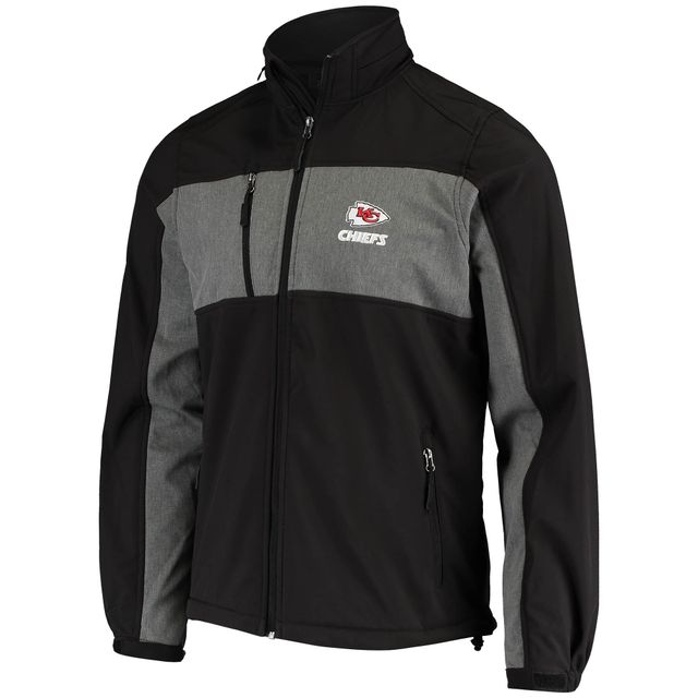 Veste Dunbrooke Black Kansas City Chiefs Circle Zephyr Softshell Full-Zip pour homme