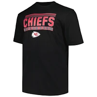 T-shirt pop noir Big & Tall Fanatics pour hommes des Chiefs de Kansas City