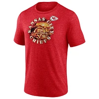 Men's Fanatics Heathered Red Kansas City Chiefs Sporting Chance T-Shirt