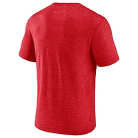 Men's Fanatics Heathered Red Kansas City Chiefs Sporting Chance T-Shirt