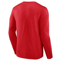 Men's Fanatics Red Kansas City Chiefs 2023 AFC Champions Hometown Not Done Long Sleeve T-Shirt