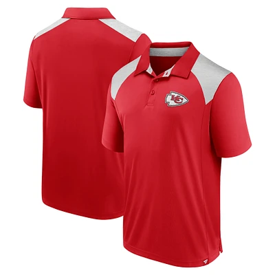Polo primaire Fanatics rouge des Chiefs de Kansas City pour hommes