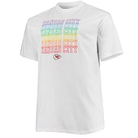 Men's Fanatics White Kansas City Chiefs Big & Tall Pride T-Shirt
