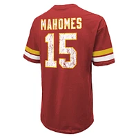 T-shirt surdimensionné rouge avec nom et numéro des Chiefs de Kansas City Patrick Mahomes pour hommes