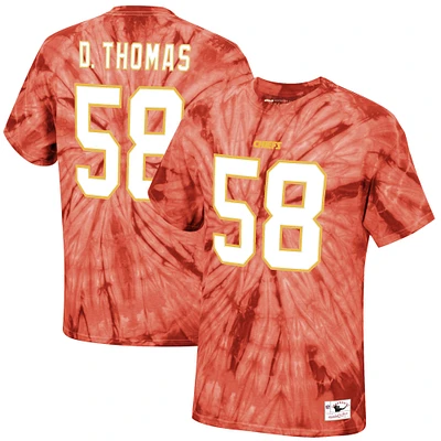 T-shirt rouge avec nom et numéro de joueur retraité Mitchell & Ness Derrick Thomas des Chiefs Kansas City pour hommes