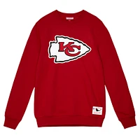 Men's Mitchell & Ness Red Kansas City Chiefs Basic Fleece Pullover Sweatshirt