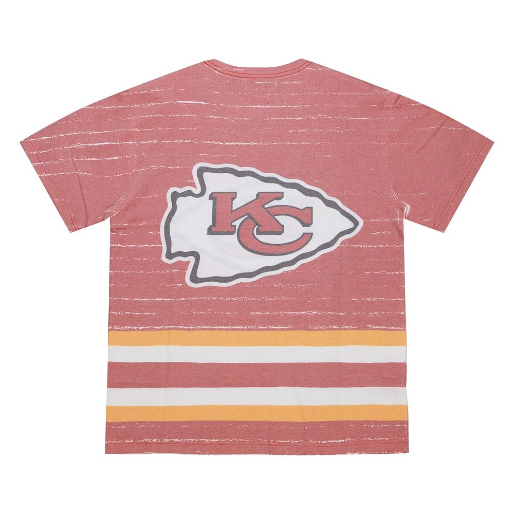 Men's Mitchell & Ness Red Kansas City Chiefs Jumbotron 3.0 T-Shirt