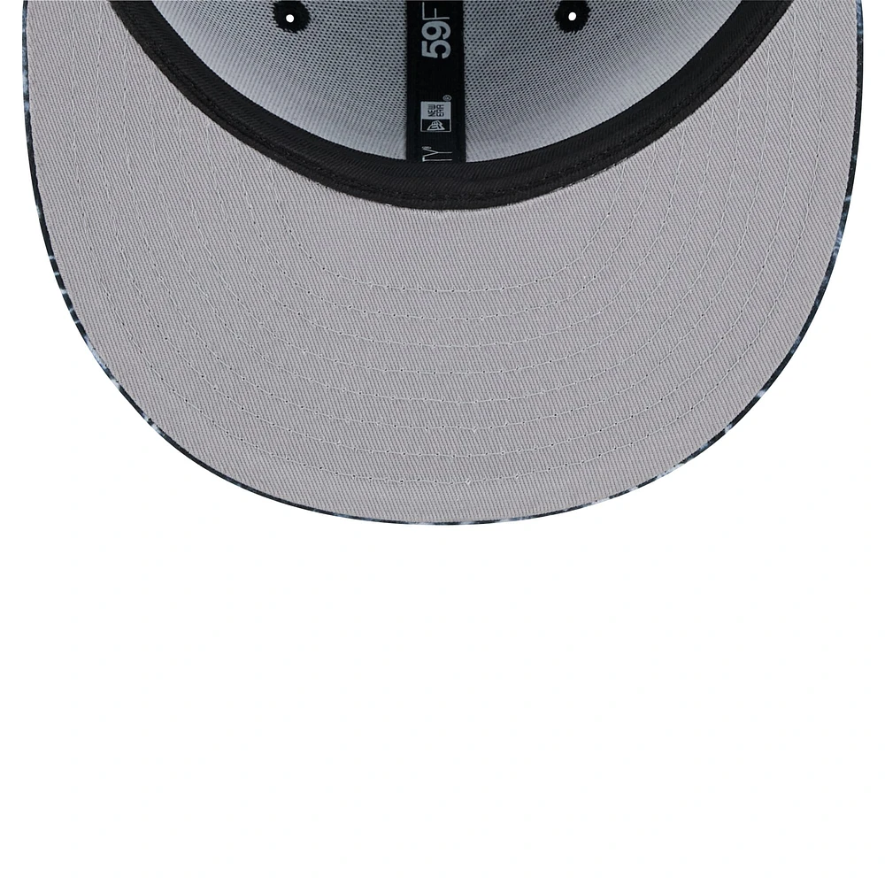 Casquette ajustée Shibori 59FIFTY des Kansas City Chiefs New Era noire pour hommes