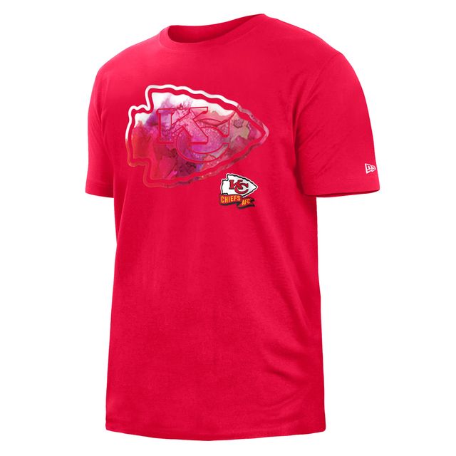T-shirt New Era rouge Kansas City Chiefs 2022 Sideline Ink Dye pour homme