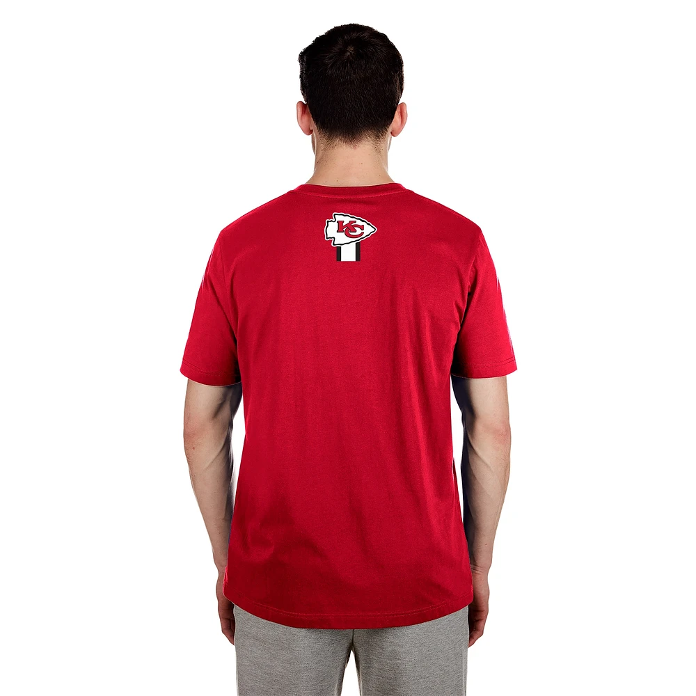Men's New Era  Red Kansas City Chiefs 3rd Down High Density Print T-Shirt