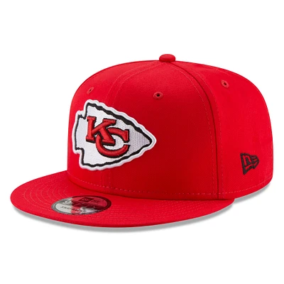 Casquette ajustable Snapback 9FIFTY Basic des Chiefs de Kansas City New Era rouge pour homme