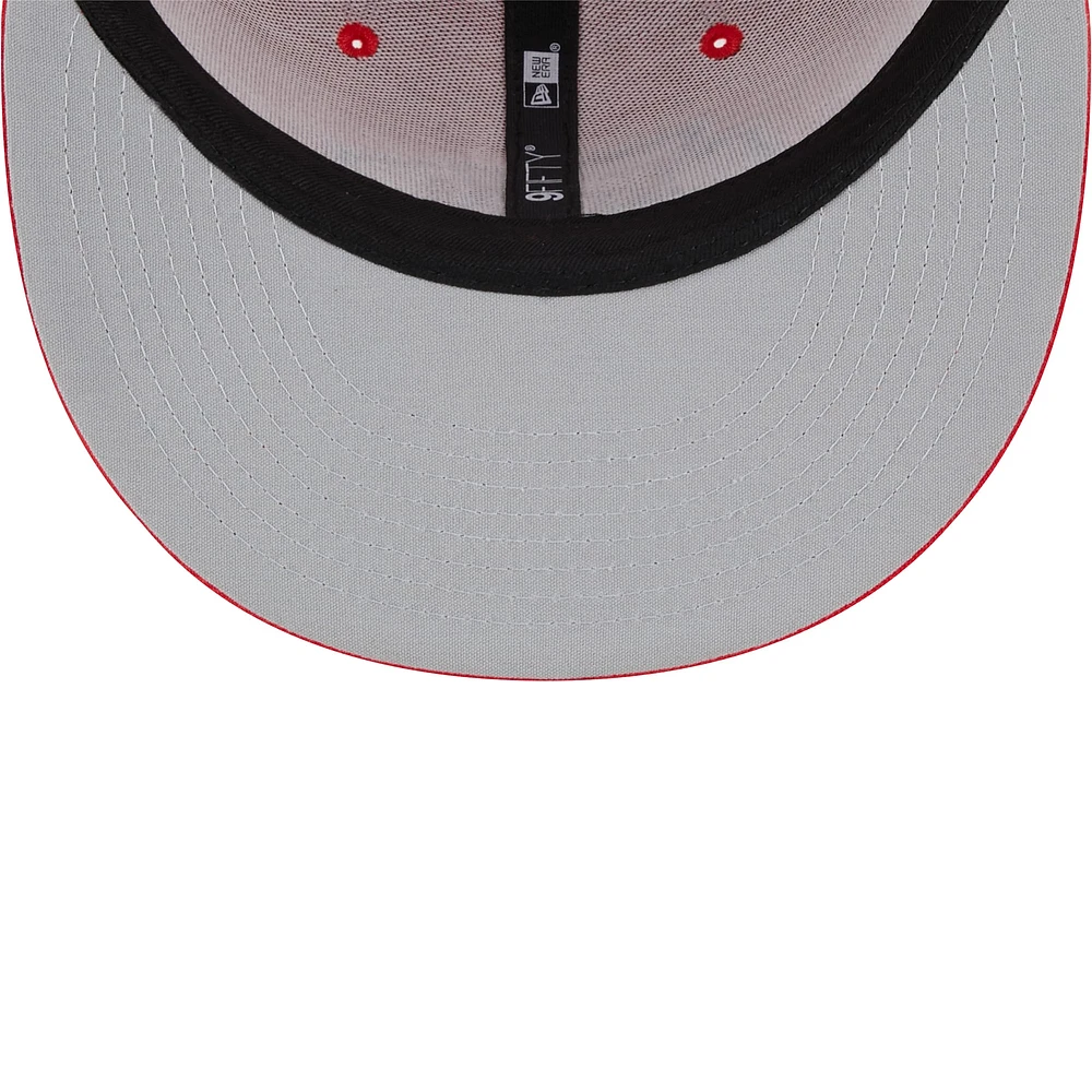 Men's New Era Red Kansas City Chiefs  Main Trucker 9FIFTY Snapback Hat