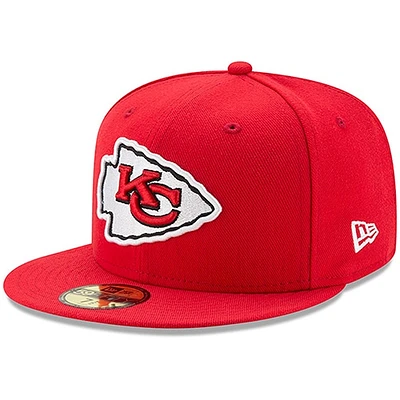 Casquette ajustée 59FIFTY Omaha Kansas City Chiefs rouge New Era pour homme