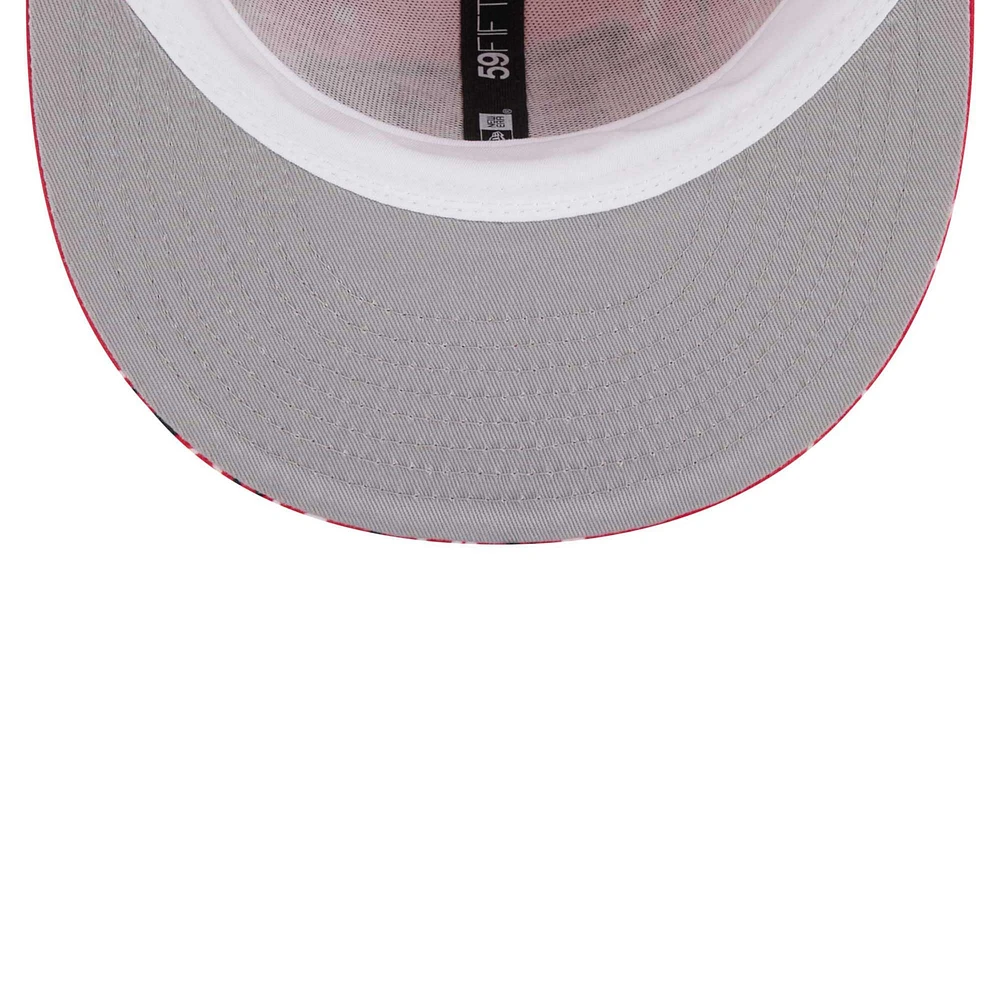 Casquette ajustée 59FIFTY rouge à motif cachemire des Chiefs de Kansas City New Era pour hommes