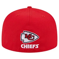 Men's New Era Red Kansas City Chiefs Ransom 59FIFTY Fitted Hat