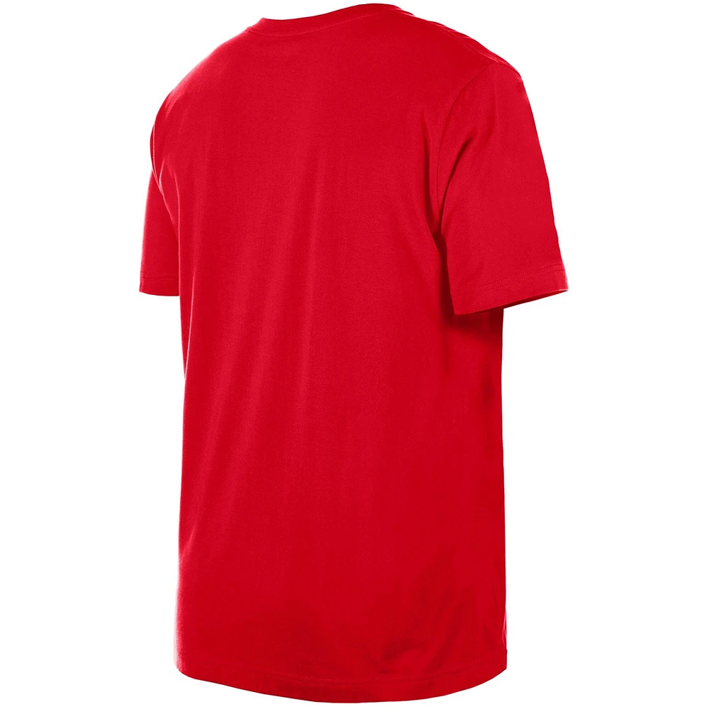 Men's New Era Red Kansas City Chiefs Team Logo T-Shirt