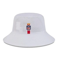 Men's New Era White Kansas City Chiefs 2024 NFL Training Camp Stretch Bucket Hat