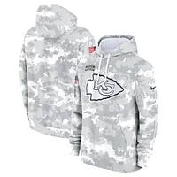 Men's Nike Arctic Camo Kansas City Chiefs 2024 Salute to Service Club Fleece Pullover Hoodie