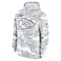 Men's Nike Arctic Camo Kansas City Chiefs 2024 Salute to Service Club Fleece Pullover Hoodie