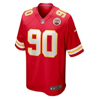 Maillot Nike Charles Omenihu pour homme, rouge, joueur de match des Chiefs Kansas City