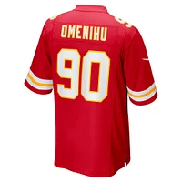 Maillot Nike Charles Omenihu pour homme, rouge, joueur de match des Chiefs Kansas City