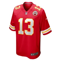 Men's Nike Chris Oladokun  Red Kansas City Chiefs Game Jersey