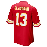 Men's Nike Chris Oladokun  Red Kansas City Chiefs Game Jersey
