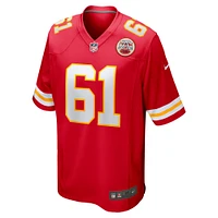 Men's Nike C.J. Hanson  Red Kansas City Chiefs Game Jersey