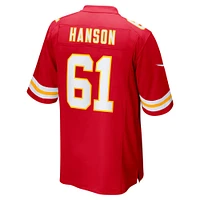 Men's Nike C.J. Hanson  Red Kansas City Chiefs Game Jersey