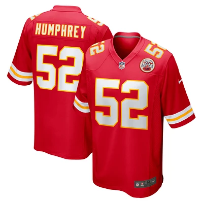 Maillot de match Nike Creed Humphrey des Chiefs Kansas City pour homme, rouge