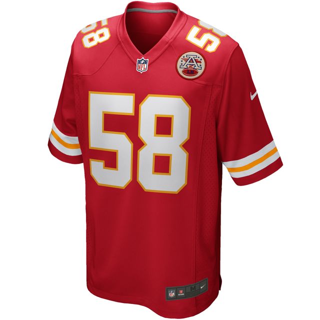 Maillot de joueur retraité Nike Derrick Thomas des Chiefs Kansas City pour hommes, rouge