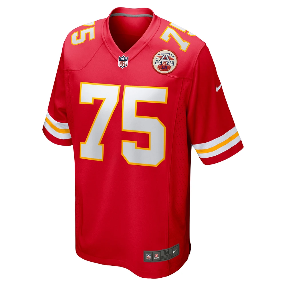Maillot de match Nike Ethan Driskell rouge Kansas City Chiefs pour homme
