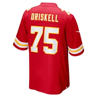 Maillot de match Nike Ethan Driskell rouge Kansas City Chiefs pour homme
