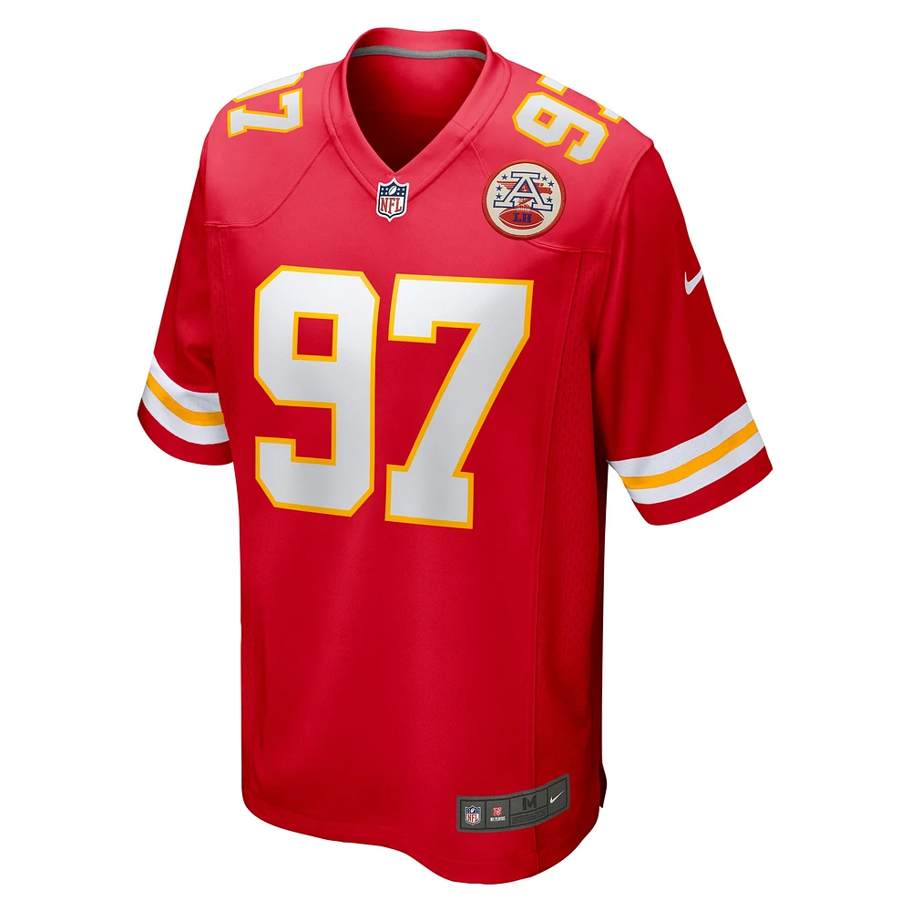 Men's Nike Felix Anudike-Uzomah Red Kansas City Chiefs  Game Jersey