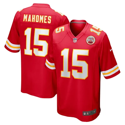 Maillot de match Nike Patrick Mahomes pour hommes, rouge, Kansas City Chiefs