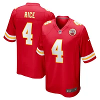 Maillot de match Nike Rashee Rice pour hommes, rouge, des Chiefs Kansas City