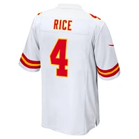 Men's Nike Rashee Rice  White Kansas City Chiefs Game Jersey