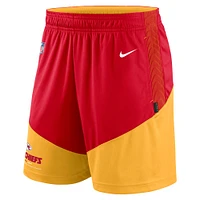Men's Nike Red/Gold Kansas City Chiefs Sideline Primary Lockup Performance Shorts