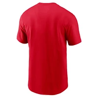 T-shirt Nike rouge pour homme Kansas City Chiefs 2024 AFC West Division Champions Locker Room Trophy Collection