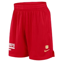 Men's Nike Red Kansas City Chiefs 2024 Sideline Performance Mesh Shorts