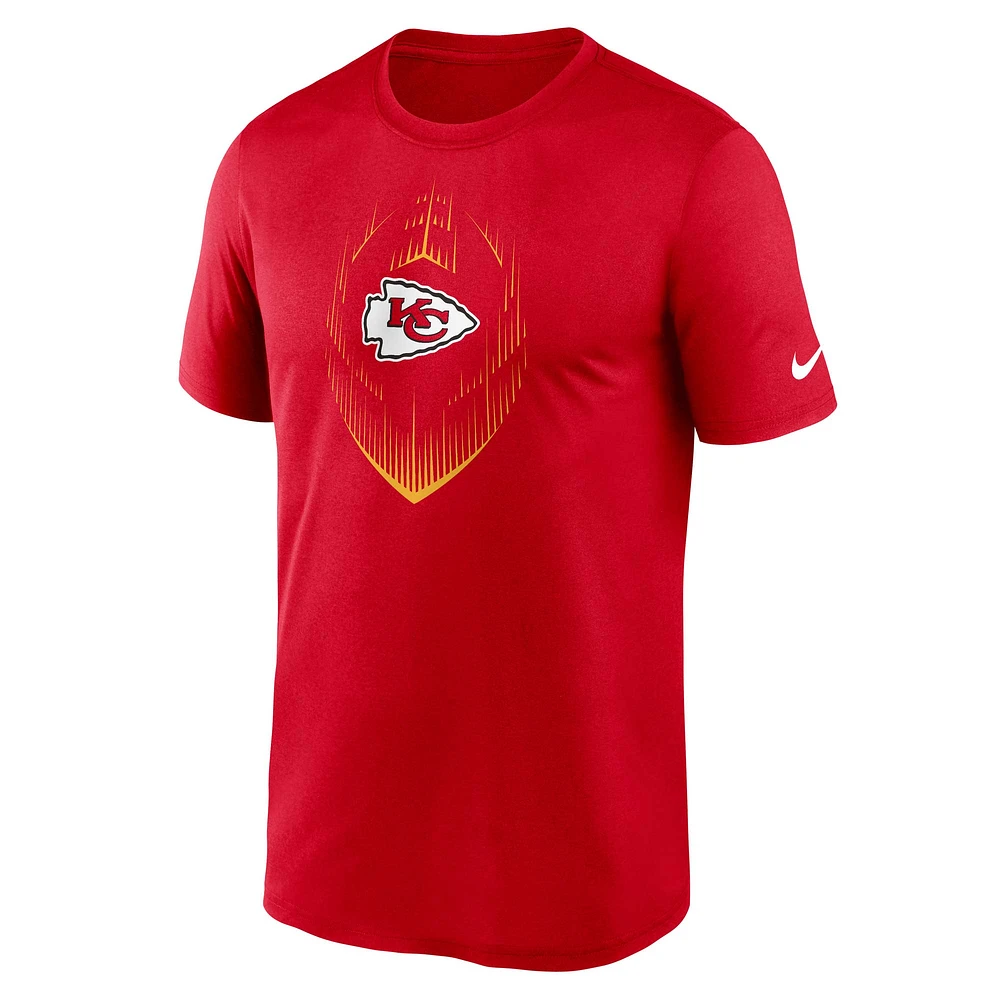 Men's  Nike Red Kansas City Chiefs Big & Tall Blitz Legend Icon T-Shirt