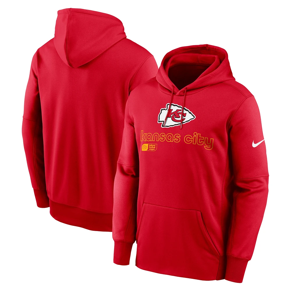 Sweat à capuche Nike rouge Kansas City Chiefs Big & Tall Performance pour hommes