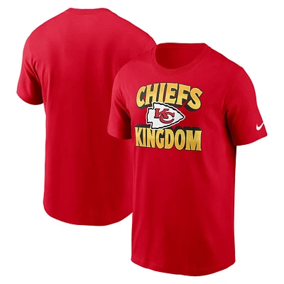 T-shirt rouge Nike Kingdom pour homme des Kansas City Chiefs