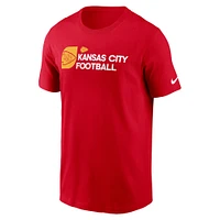 Men's Nike Red Kansas City Chiefs Outline T-Shirt